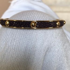 Louis Vuitton Leather Bangle Bracelet  - Medium